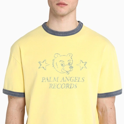 Shop Palm Angels Yellow Bear T-shirt