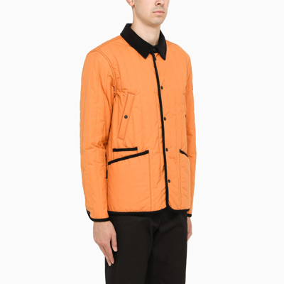 Shop Woolrich Orange Barrier Overshirt