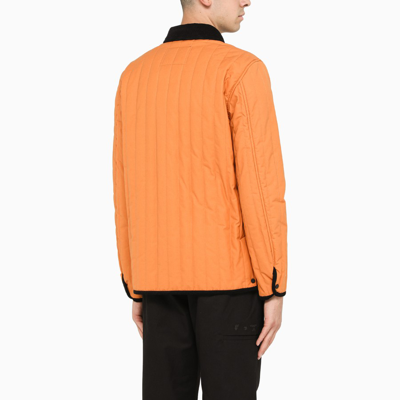 Shop Woolrich Orange Barrier Overshirt