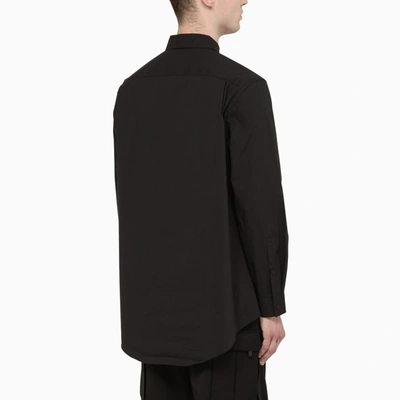 Shop Y-3 Black Shirt With Zip Pocket