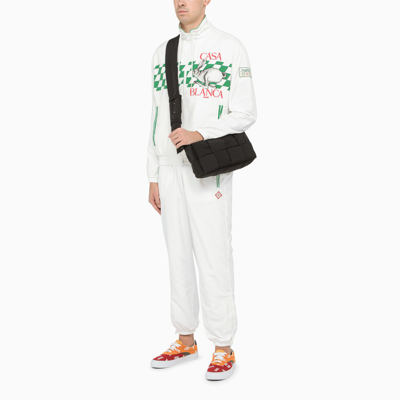 Shop Casablanca White Jogging Trousers In Print