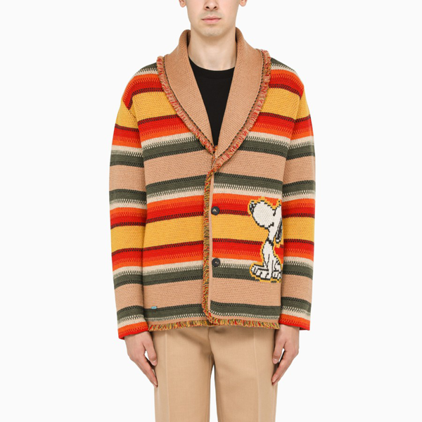 Alanui patterned intarsia-knit cardigan - Multicolour