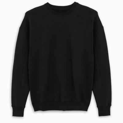 Shop A-cold-wall* Black Logo-embroidery Crewneck Sweater