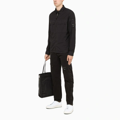 Shop C.p. Company Black Zipped Shirt-jacket