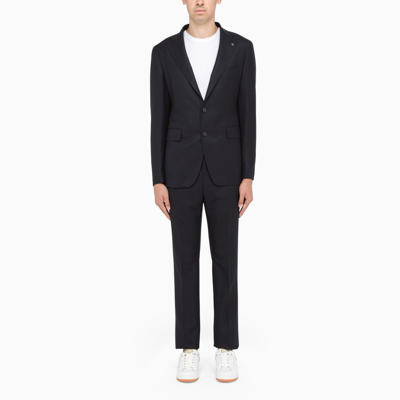 Shop Tagliatore Blue Single-breasted Suit