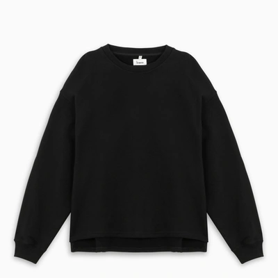 Shop Lownn Black Cotton Sweatshirt