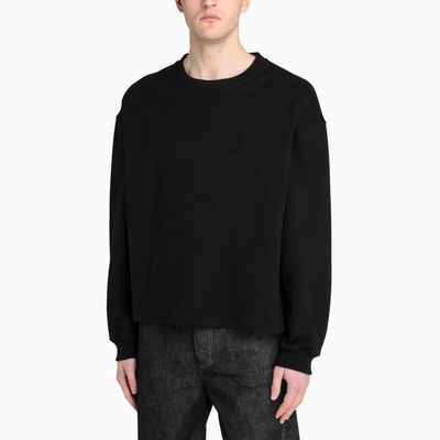 Shop Lownn Black Cotton Sweatshirt