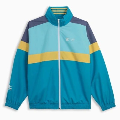 Shop Adidas Statement Light Blue Human Made Field Jacket