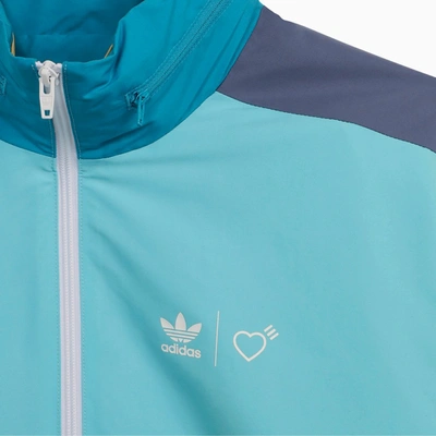 Shop Adidas Statement Light Blue Human Made Field Jacket