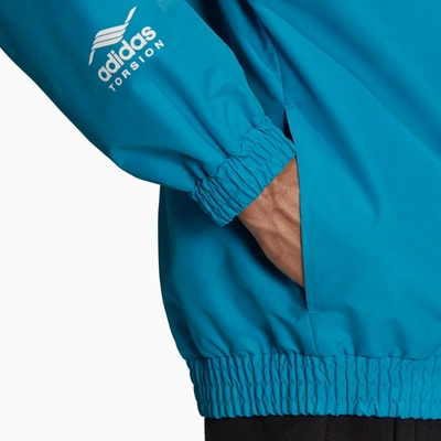Shop Adidas Statement Light Blue Human Made Field Jacket
