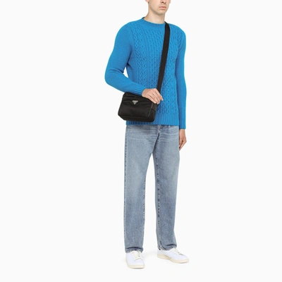 Shop Drumohr Light Blue Braided-trim Sweater