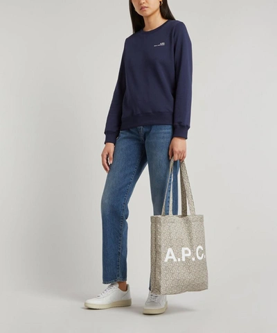 Shop Apc Small Logo Sweatshirt