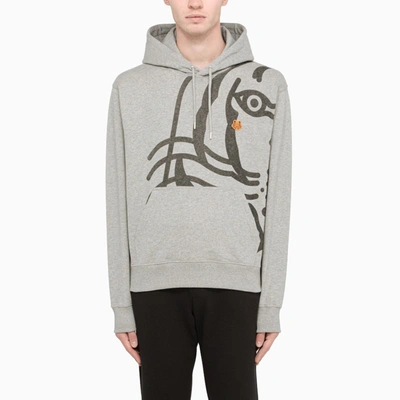 Shop Kenzo Gray Sweatshirt Hoodie In Grey