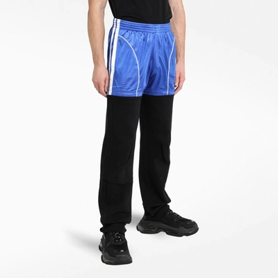 Shop Balenciaga Blue Patch Jogger Pants