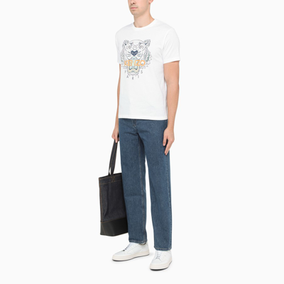 Shop Kenzo White T-shirt With Logo Print