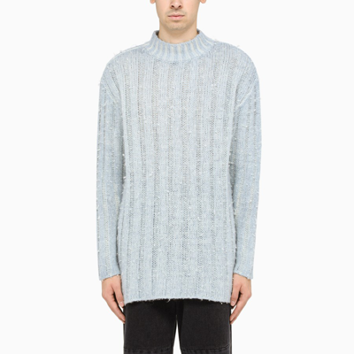 Shop Our Legacy Ice Blue Ribbed Crew-neck Pullover In Light Blue