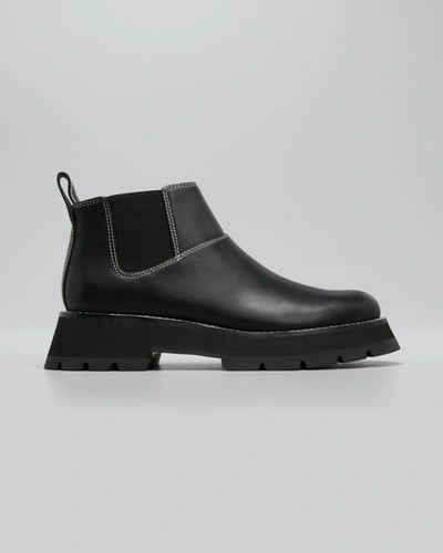 Shop 3.1 Phillip Lim Kate Lug-sole Ankle Chelsea Boots In Black