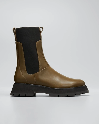 Shop 3.1 Phillip Lim / フィリップ リム Kate Lug-sole Chelsea Boots In Dk Olive