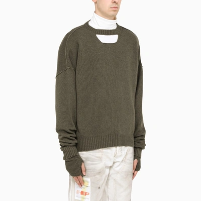 Shop Ambush Dark Green Sweater With Grips