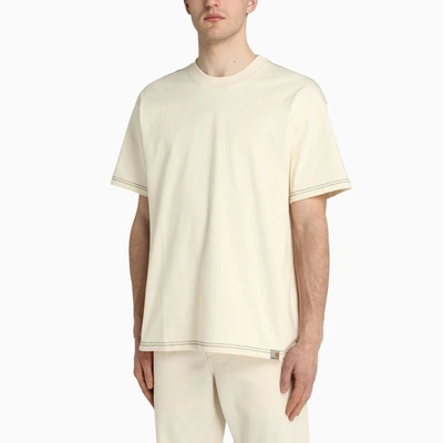 Shop Carhartt Ivory Contrasting-stitching T-shirt In White