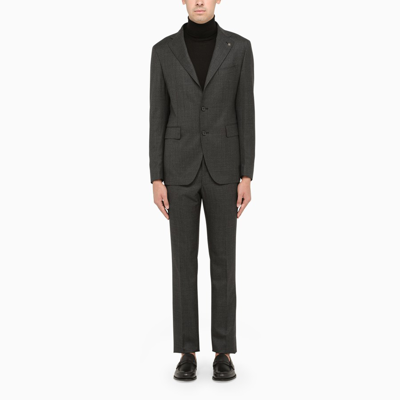 Shop Tagliatore Black Single-breasted Suit