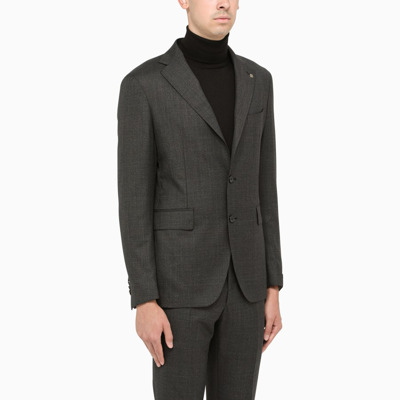 Shop Tagliatore Black Single-breasted Suit