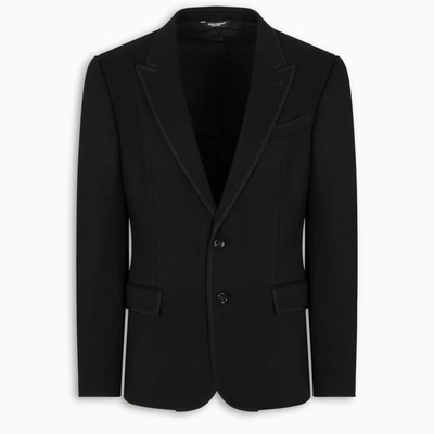 Shop Dolce & Gabbana Black Single-breasted Jacket