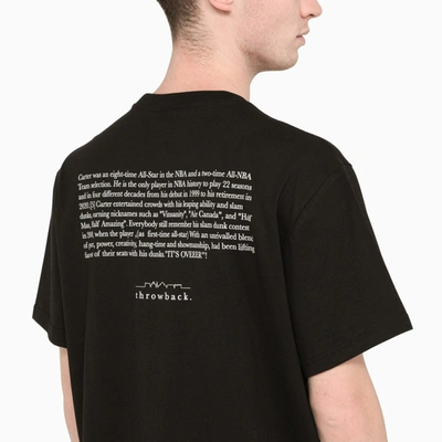 Shop Throwback Black T-shirt With Carter Print