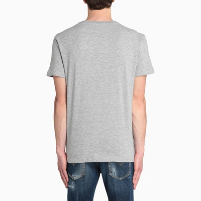 Shop Dsquared2 Grey Melange Printed T-shirt