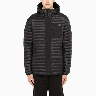 Burberry Black Down Packable Lenham Jacket In Black