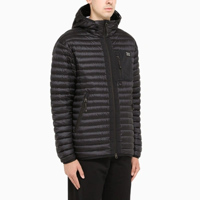 Burberry Black Down Packable Lenham Jacket In Black
