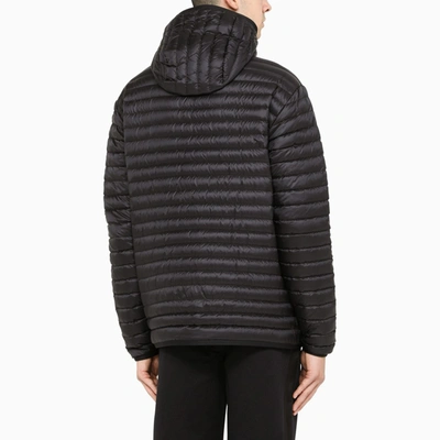 Burberry Black Down Packable Lenham Jacket In Black