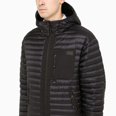 Burberry Black Down Packable Lenham Jacket In Black