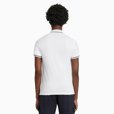 Shop Ermenegildo Zegna White Short Sleeve Polo T-shirt