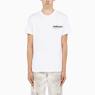 Shop Ambush White Logo-print T-shirt