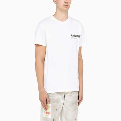 Shop Ambush White Logo-print T-shirt