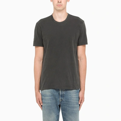 Shop James Perse Dark Grey Basic T-shirt