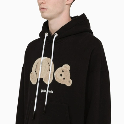 Shop Palm Angels Black Bear Hoodie