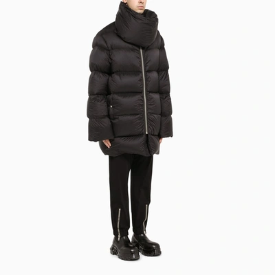 Shop Rick Owens Black Mountain Oversize Down Jacket