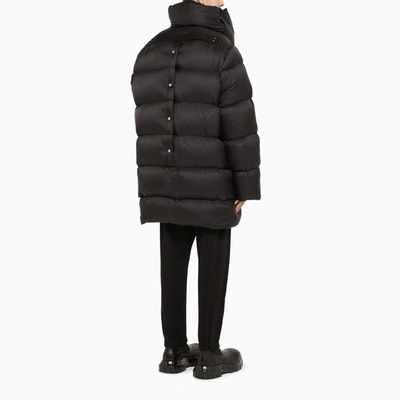 Shop Rick Owens Black Mountain Oversize Down Jacket