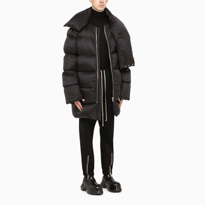 Shop Rick Owens Black Mountain Oversize Down Jacket