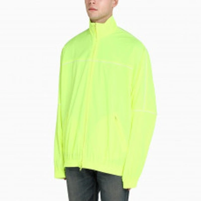 Shop Balenciaga Fluo Yellow Track Jacket