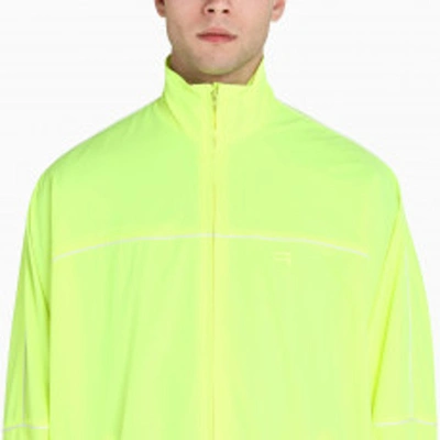 Shop Balenciaga Fluo Yellow Track Jacket