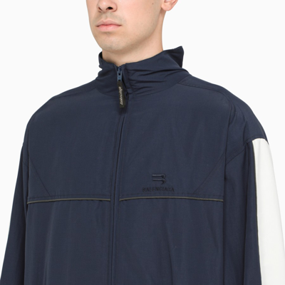 Shop Balenciaga Transformer Tracksuit In Dark Blue Nylon