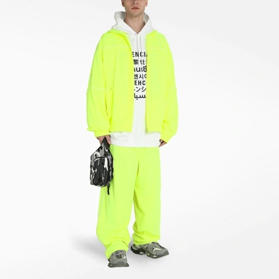 Shop Balenciaga Fluo Yellow Trousers