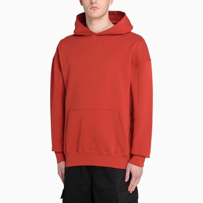 Shop A-cold-wall* Red Logo-embroidery Hoodie