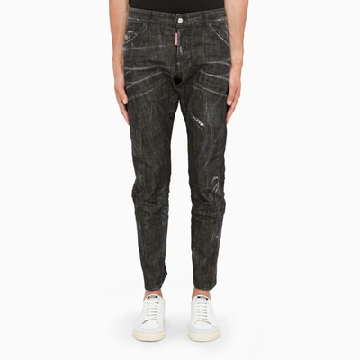 Shop Dsquared2 Black Slim Jeans