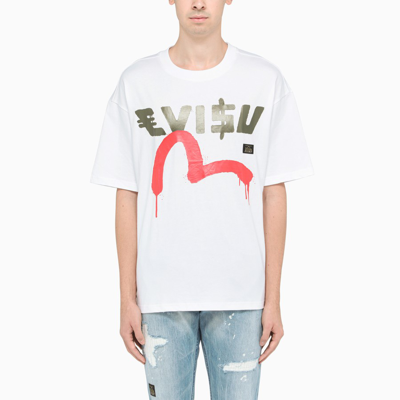 Shop Evisu White Sfera Ebbasta X  T-shirt