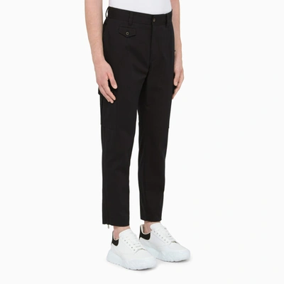 Shop Dolce & Gabbana Blue Cargo Trousers