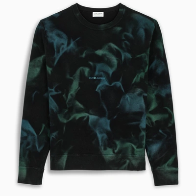 Shop Saint Laurent Jungle Tie-dye Sweatshirt In Multicolor